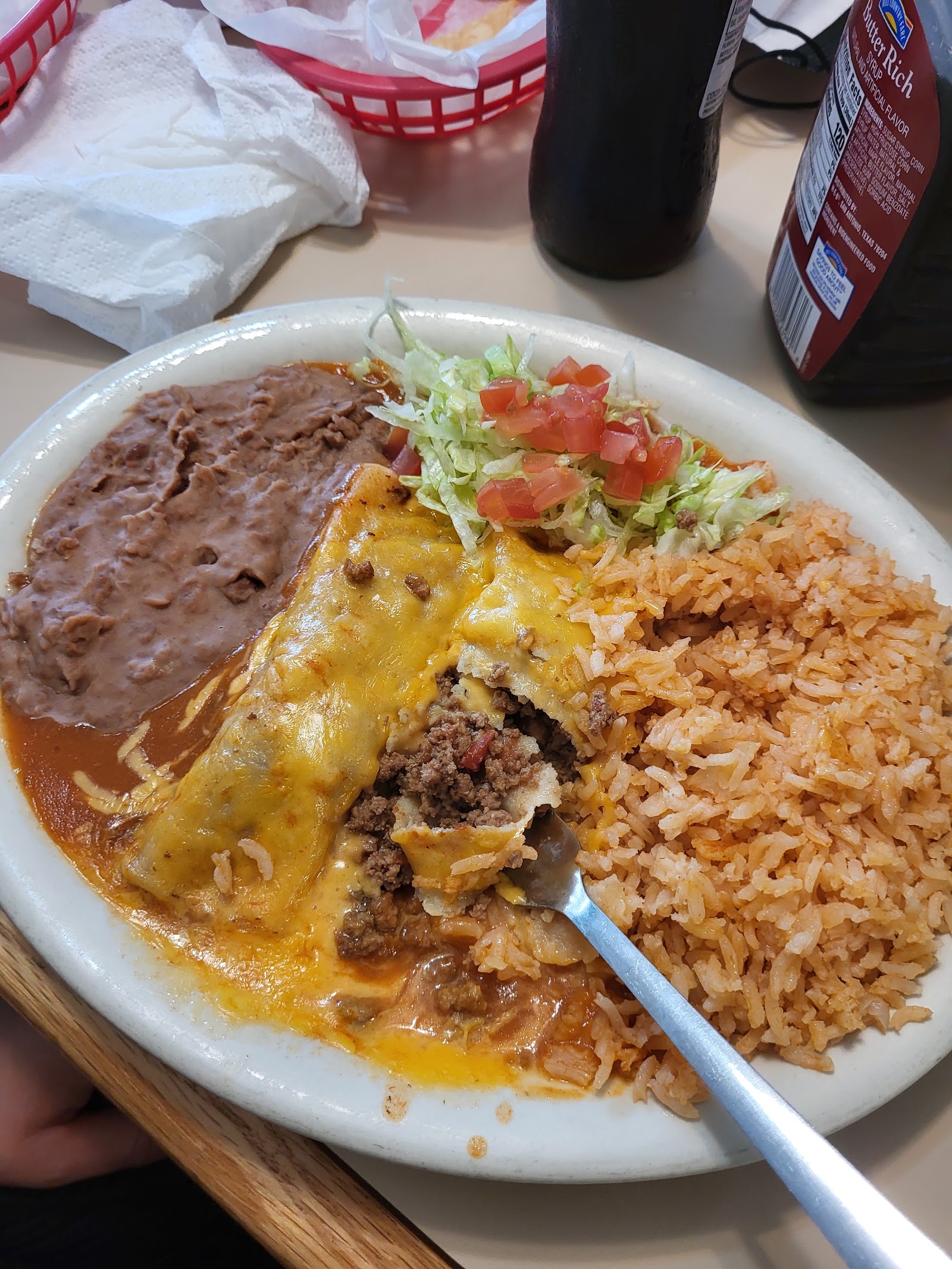 Fresh ingredients used in tacos