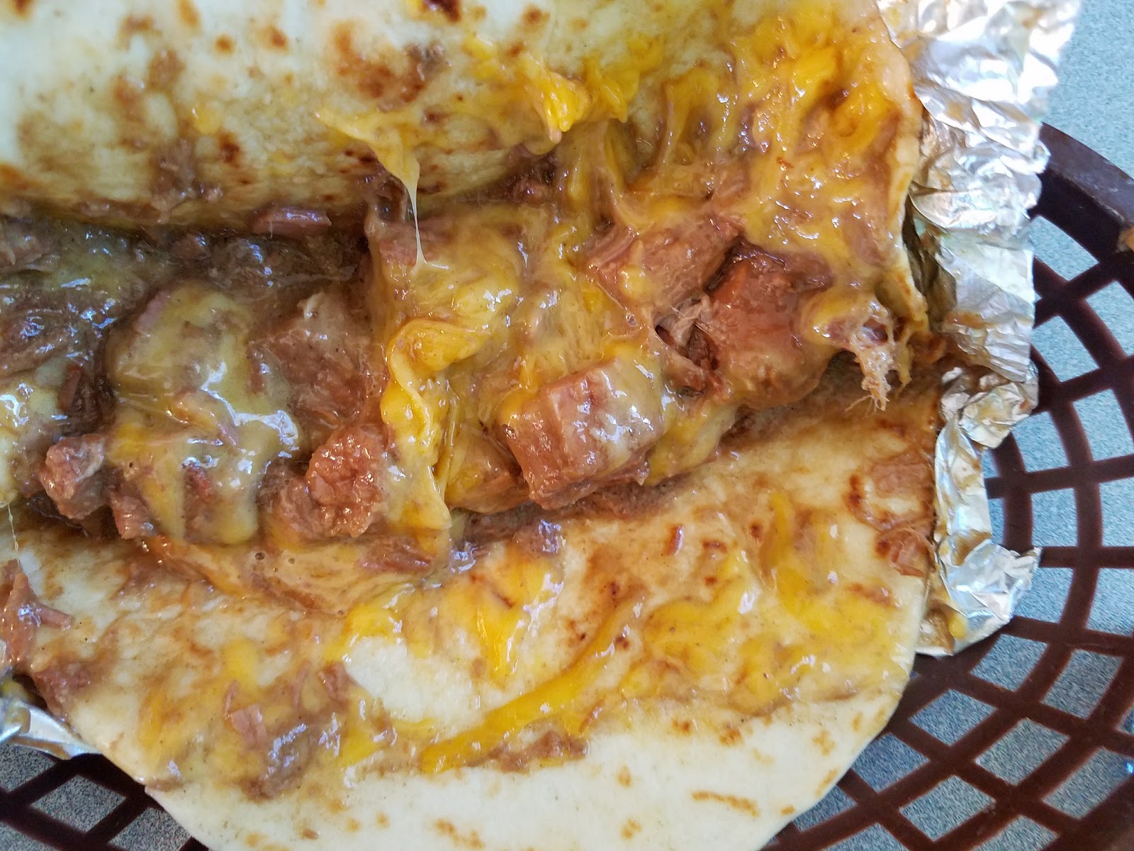Plated breakfast tacos